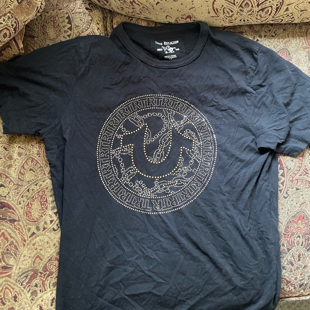 Gold & Black True Religion T-Shirt